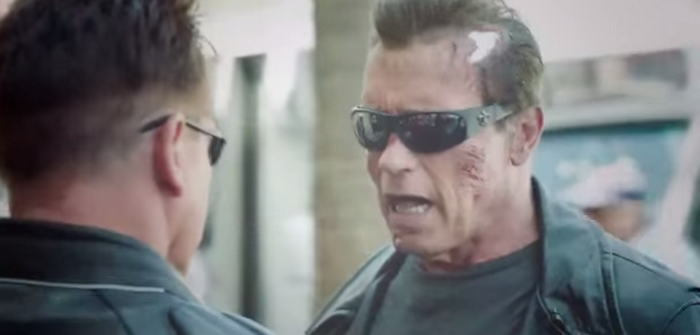 Terminator pi�ge les passants sur le Walk of Fame !